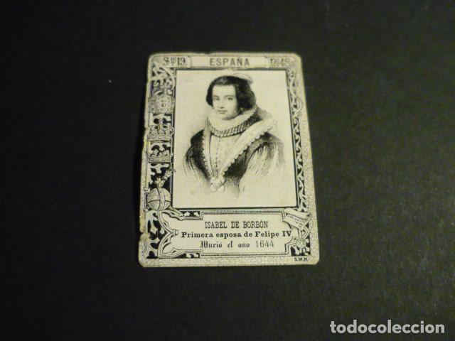 Cajas de cerillas: ISABEL DE BORBON CROMO SIGLO XIX CAJA DE CERILLAS