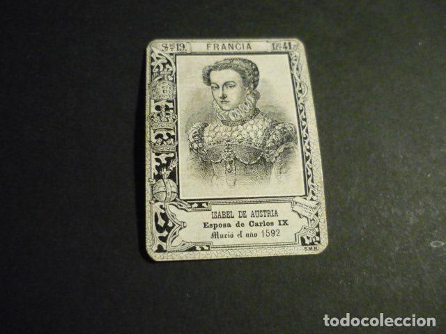 Streichholzschachteln: ISABEL DE AUSTRIA CROMO SIGLO XIX CAJA DE CERILLAS