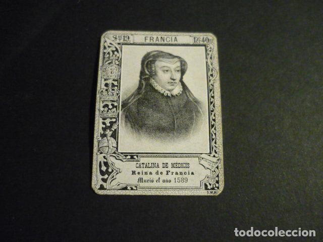 Streichholzschachteln: CATALINA DE MEDICIS CROMO SIGLO XIX CAJA DE CERILLAS