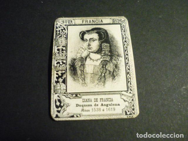 Streichholzschachteln: DIANA DE FRANCIA CROMO SIGLO XIX CAJA DE CERILLAS