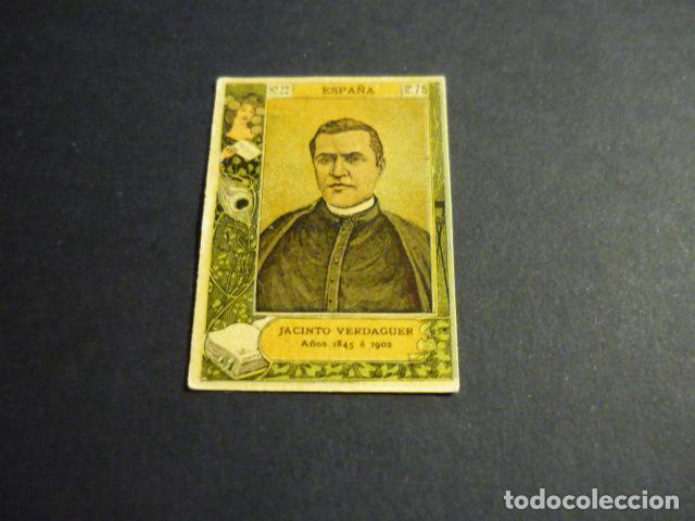 Scatole di Cerini: JACINTO VERDAGUER CROMO SIGLO XIX CAJA DE CERILLAS