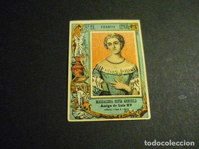 Caixas de F&oacute;sforos: MAGDALENA SOFIA ARNOULD CROMO SIGLO XIX CAJA DE CERILLAS