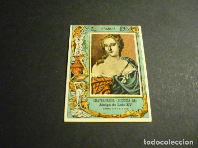 Caixas de F&oacute;sforos: DUQUESA DE CHATEAURDUX CROMO SIGLO XIX CAJA DE CERILLAS