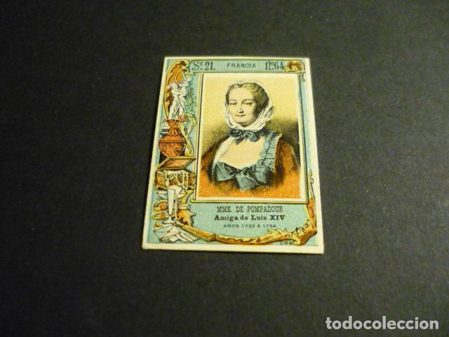 Caixas de F&oacute;sforos: MME DE POMPADOUR CROMO SIGLO XIX CAJA DE CERILLAS