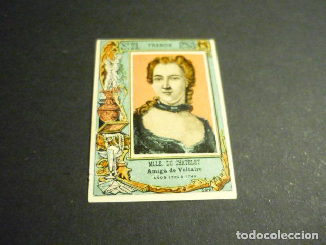 Caixas de F&oacute;sforos: MME DU CHATELET CROMO SIGLO XIX CAJA DE CERILLAS