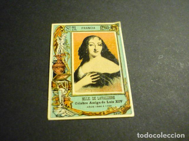 Caixas de F&oacute;sforos: MME DE LAVALLIERE CROMO SIGLO XIX CAJA DE CERILLAS