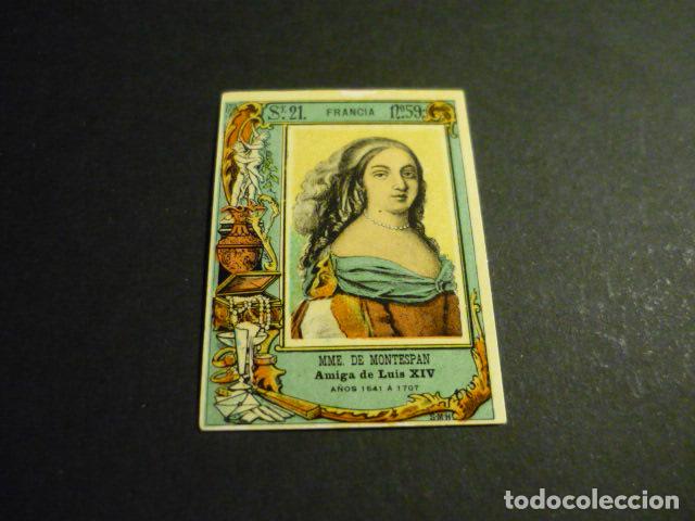 Caixas de F&oacute;sforos: MME DE MONTESPAN CROMO SIGLO XIX CAJA DE CERILLAS