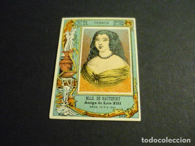 Caixas de F&oacute;sforos: MME DE HAUTEFORT CROMO SIGLO XIX CAJA DE CERILLAS