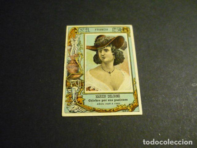 Caixas de F&oacute;sforos: MARION DELORME CROMO SIGLO XIX CAJA DE CERILLAS