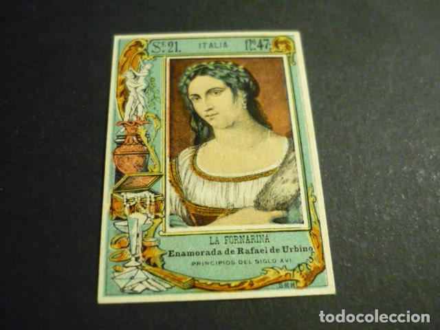 Caixas de F&oacute;sforos: LA FORNARINA CROMO SIGLO XIX CAJA DE CERILLAS