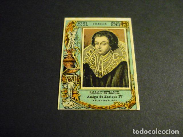 Caixas de F&oacute;sforos: BALZAC DE ENTREGUES CROMO SIGLO XIX CAJA DE CERILLAS