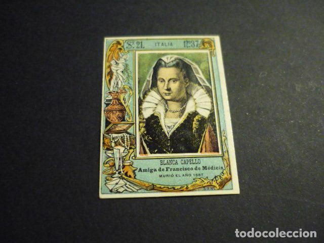 Cajas de cerillas: BLANCA CAPELLO CROMO SIGLO XIX CAJA DE CERILLAS