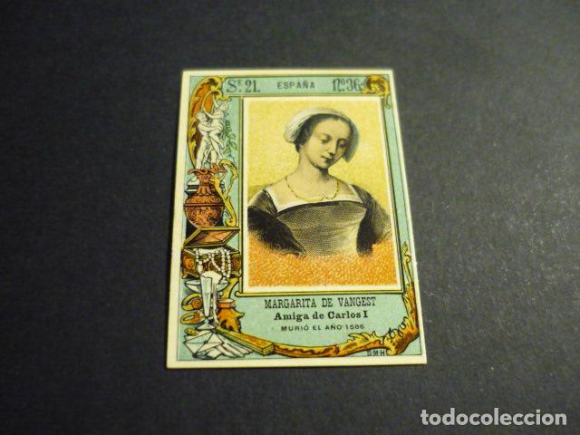 Cajas de cerillas: MARGARITA DE VANGEST CROMO SIGLO XIX CAJA DE CERILLAS