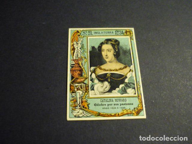 Cajas de cerillas: CATALINA HOWARD CROMO SIGLO XIX CAJA DE CERILLAS