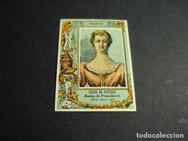 Cajas de cerillas: DIANA DE POITIERS CROMO SIGLO XIX CAJA DE CERILLAS