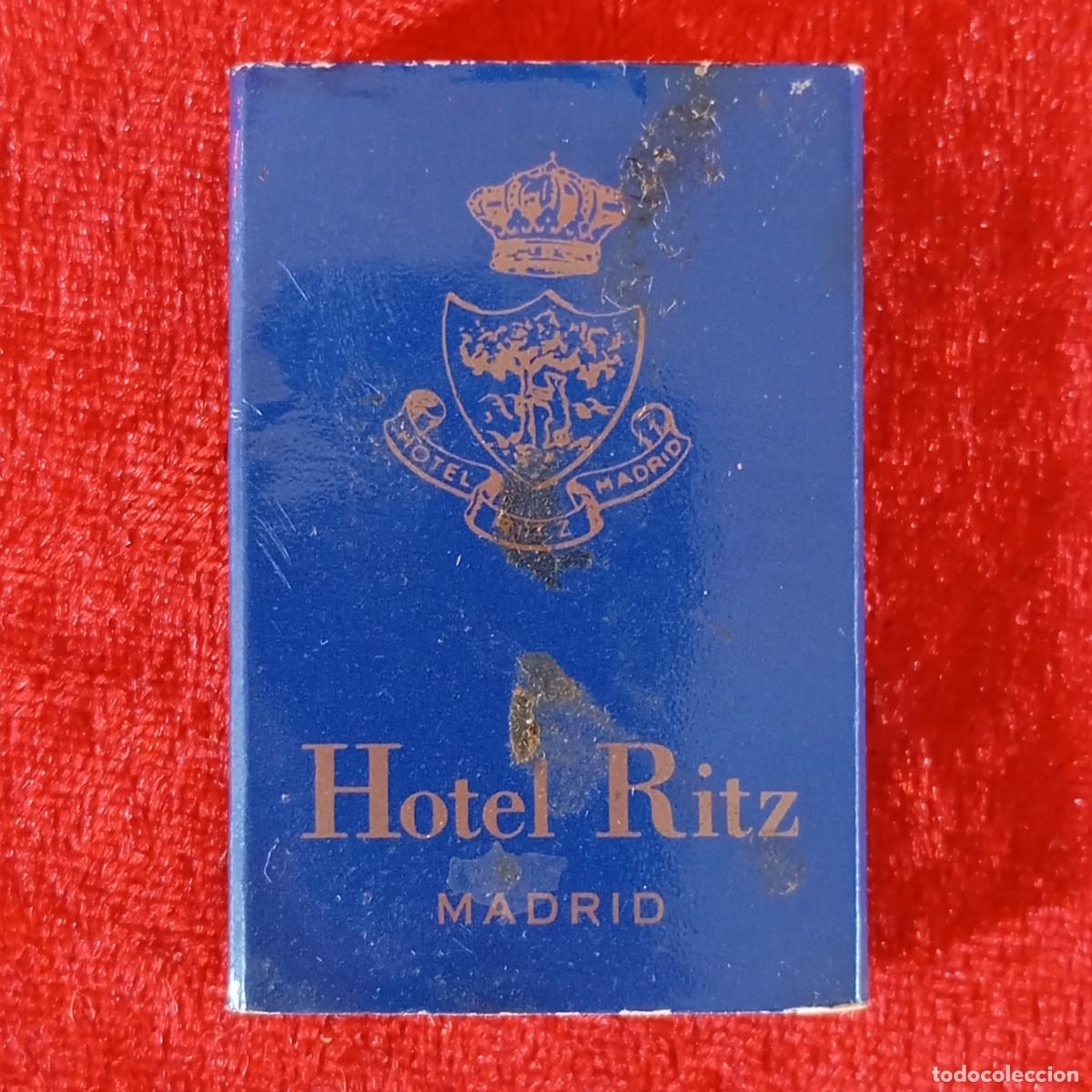 Cajas de cerillas: CAJA DE CERILLAS DEL HOTEL DE LUJO - HOTEL RITZ MADRID