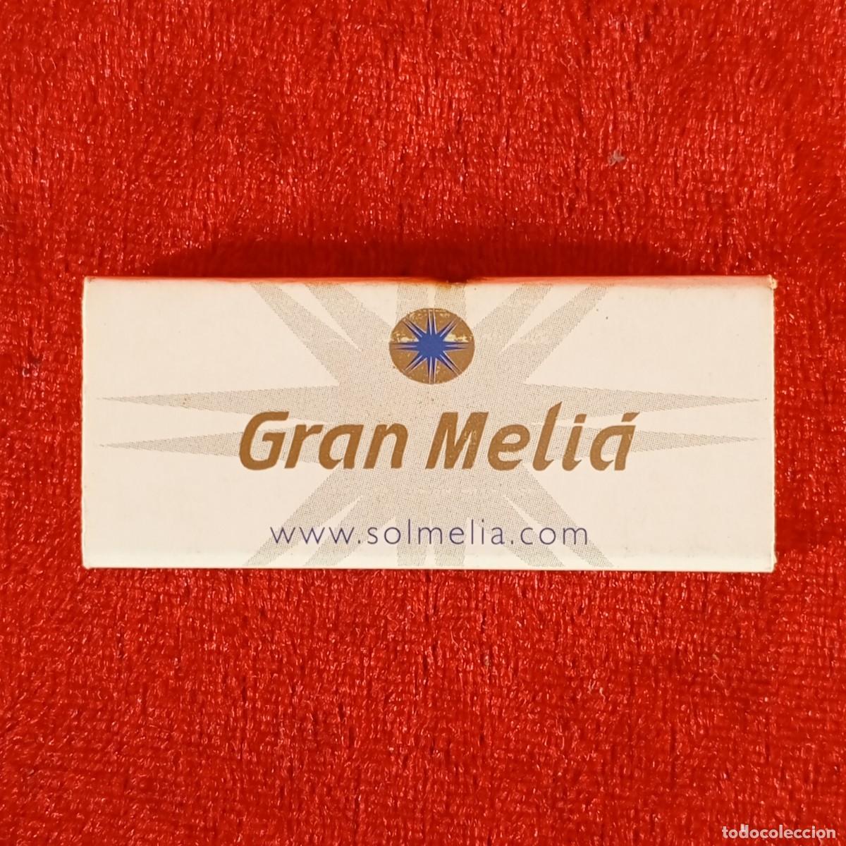 Cajas de cerillas: CAJA DE CERILLAS DEL HOTEL DE LUJO - GRAN MELI&Aacute;