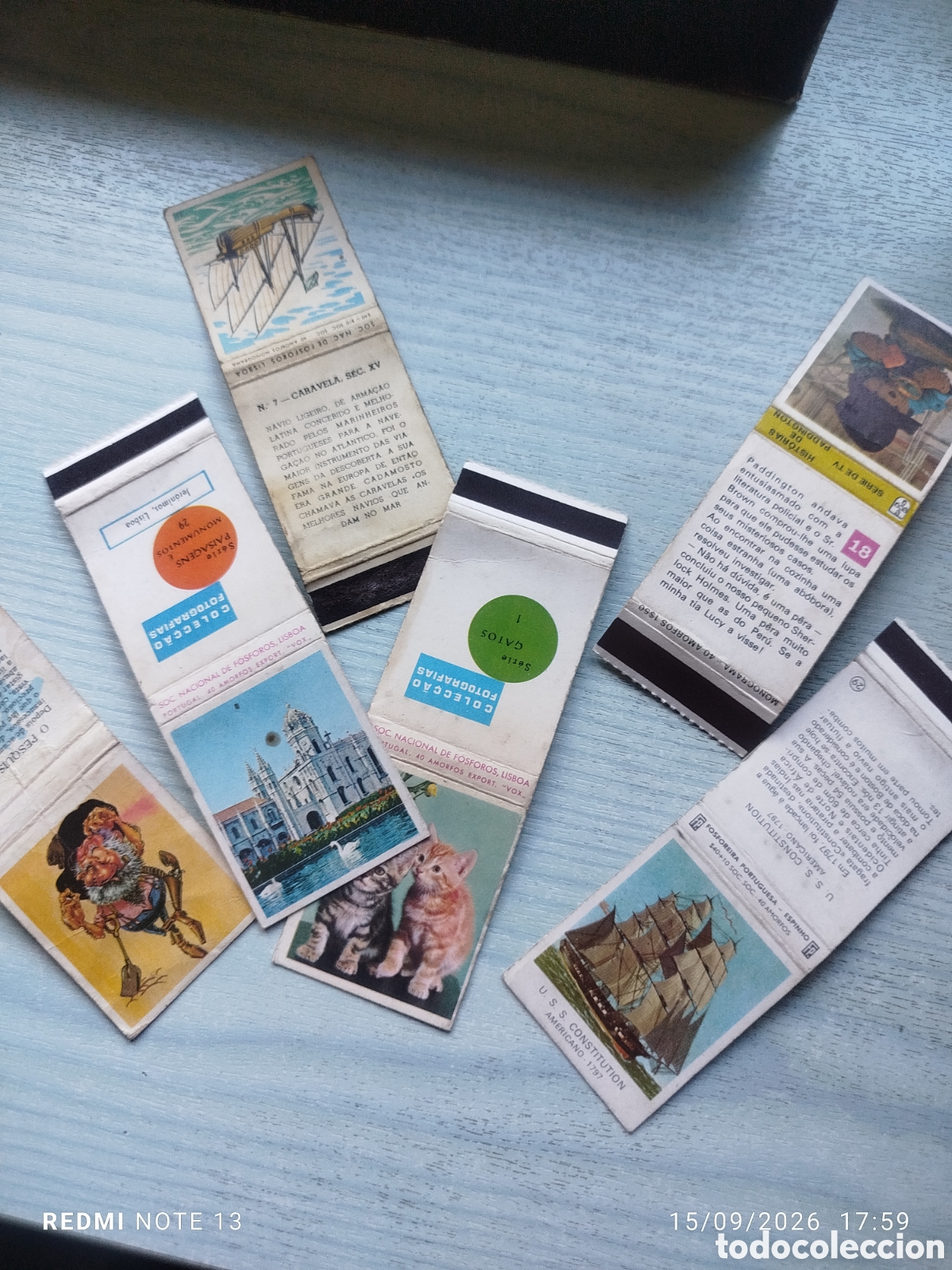 Matchboxes: 6 cajas cerillas Portugal en plancha