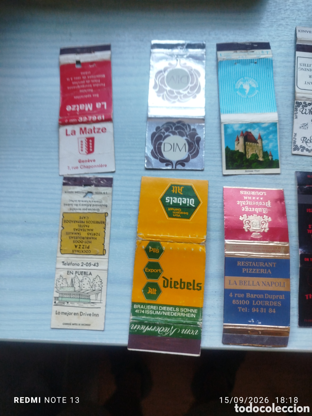 Cajas de cerillas: 10 cajas cerillas extranjeras plancha temas varios