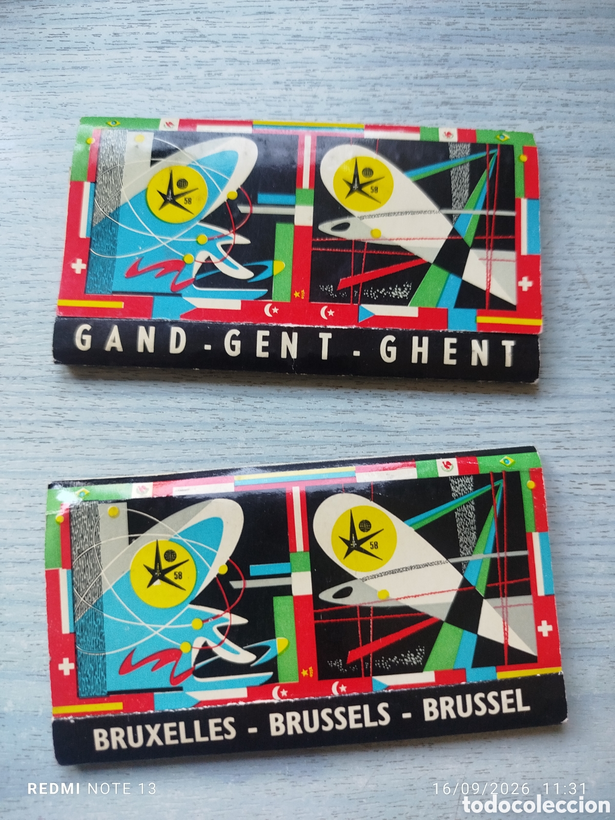 Cajas de cerillas: 2 cajas cerillas bruselas - Foto 1