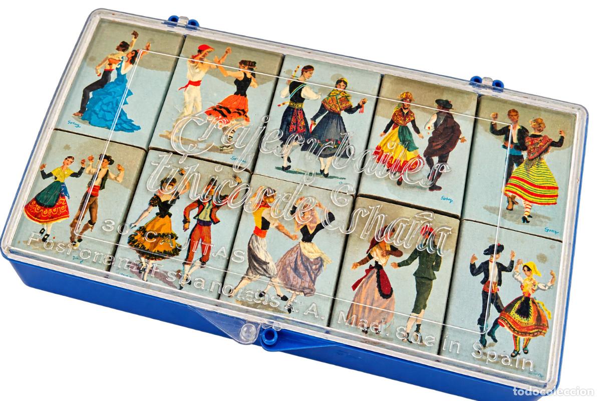 Cajas de cerillas: Colecci&oacute;n completa 30 cajas de cerillas &ndash; Trajes y Bailes T&iacute;picos de Espa&ntilde;a &ndash; Serny