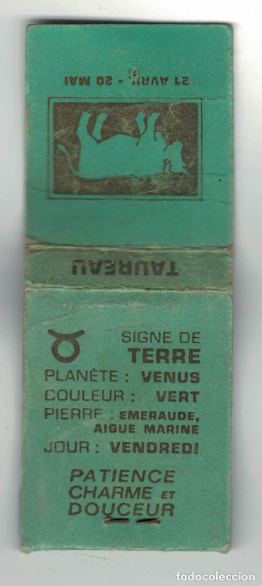 Cajas de cerillas: Caja de cerillas hor&oacute;scopo TAUREAU (Tauro) &ndash; Francia &ndash; a&ntilde;os 60‑70