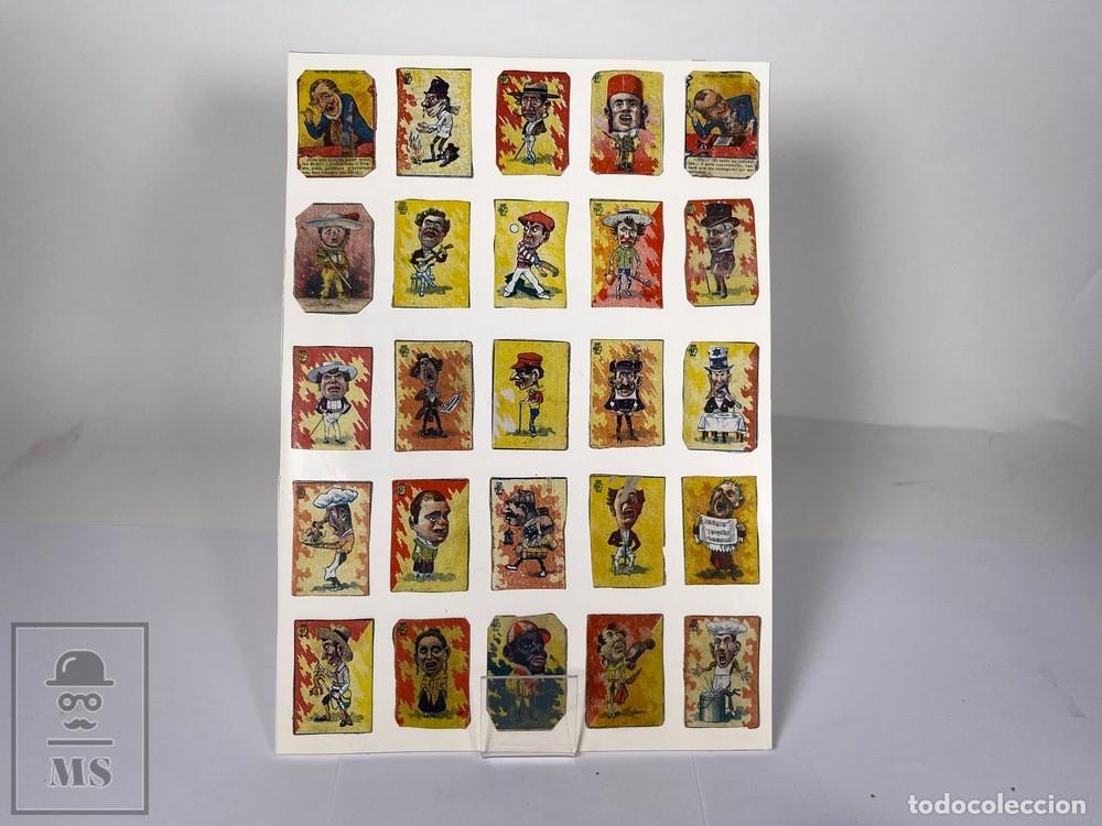 Cajas de cerillas: Conjunto Cromos / Fototipias Cerillas Gremio Fabricantes Principios Siglo XX - Caricaturas #JMO