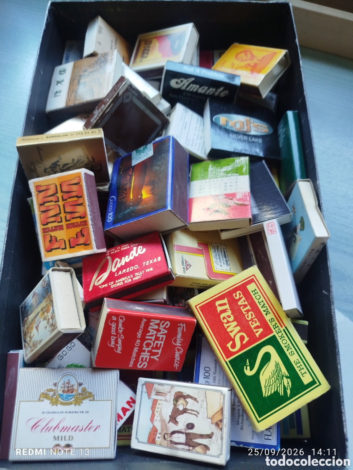 Cajas de cerillas: LOTE 60 CAJAS CERILLAS CON CAJA DIFERENTES PAISES