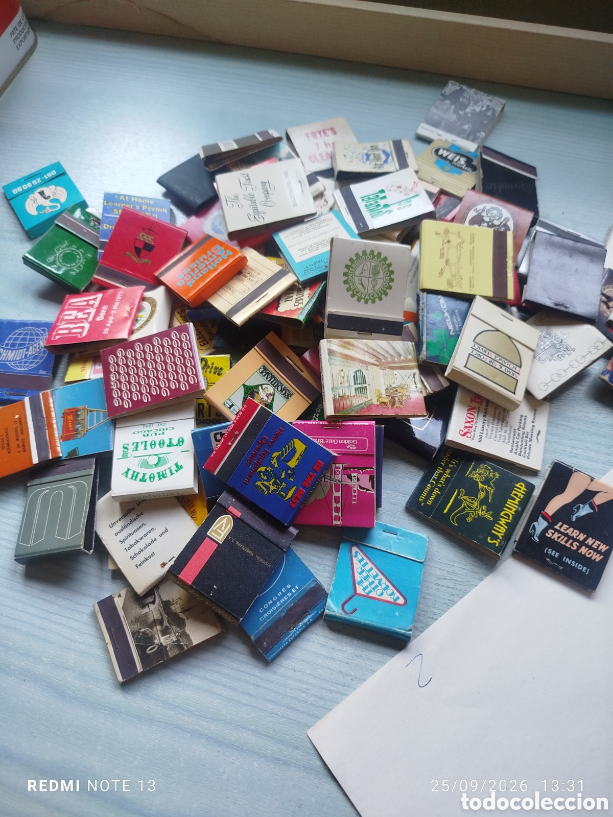 Cajas de cerillas: LOTE 90 CAJAS CERILLAS CARTERITAS DE PUBLICIDAD ETC. DIFERENTES PAISES