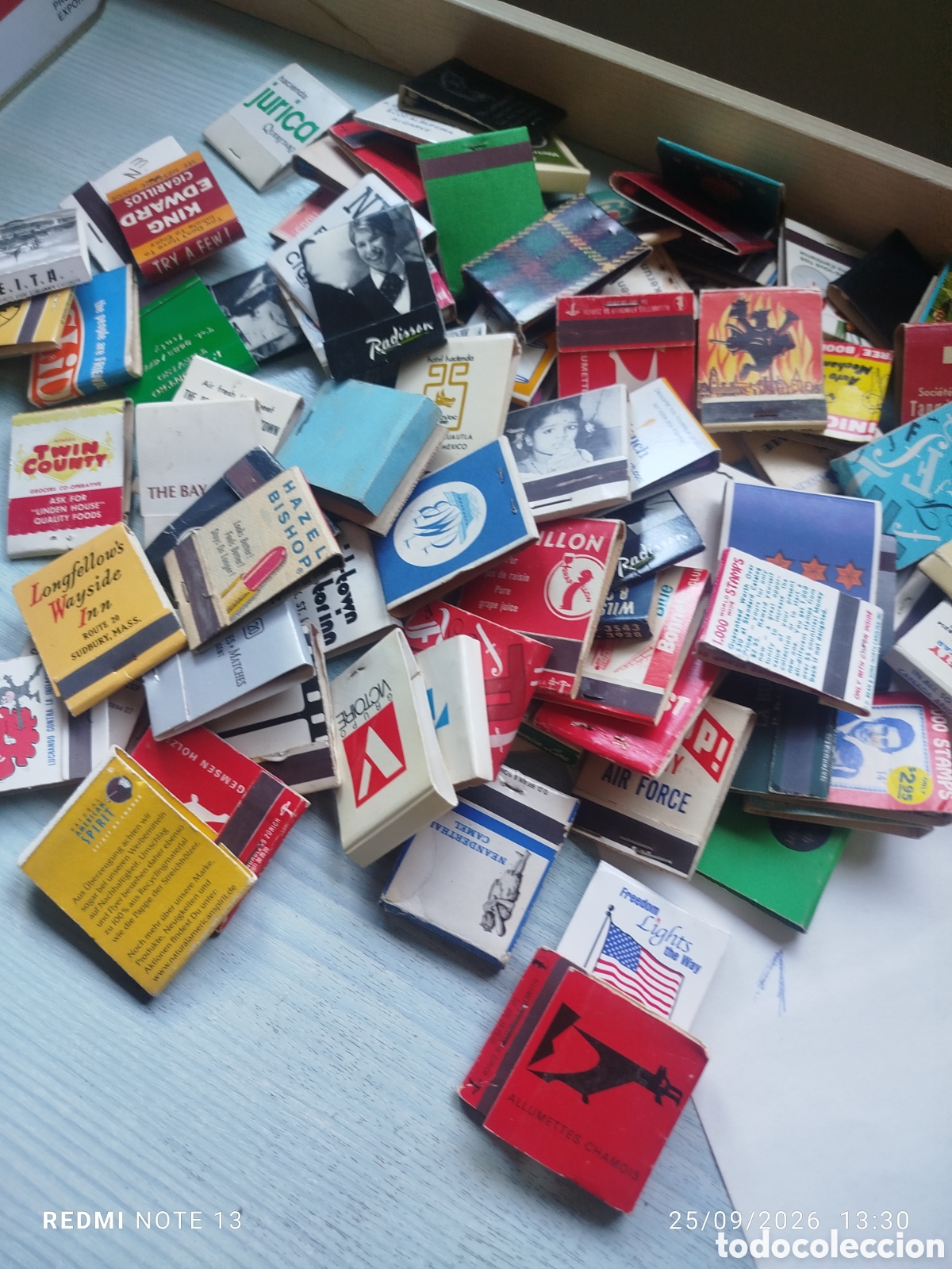 Cajas de cerillas: LOTE 90 CAJAS CERILLAS CARTERITAS DE PUBLICIDAD ETC. DIFERENTES PAISES