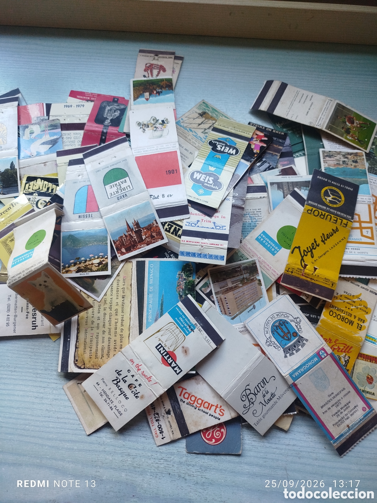 Cajas de cerillas: LOTE120' CAJAS CERILLAS CARTERITAS DE PUBLICIDAD en plancha . DIFERENTES PAISES