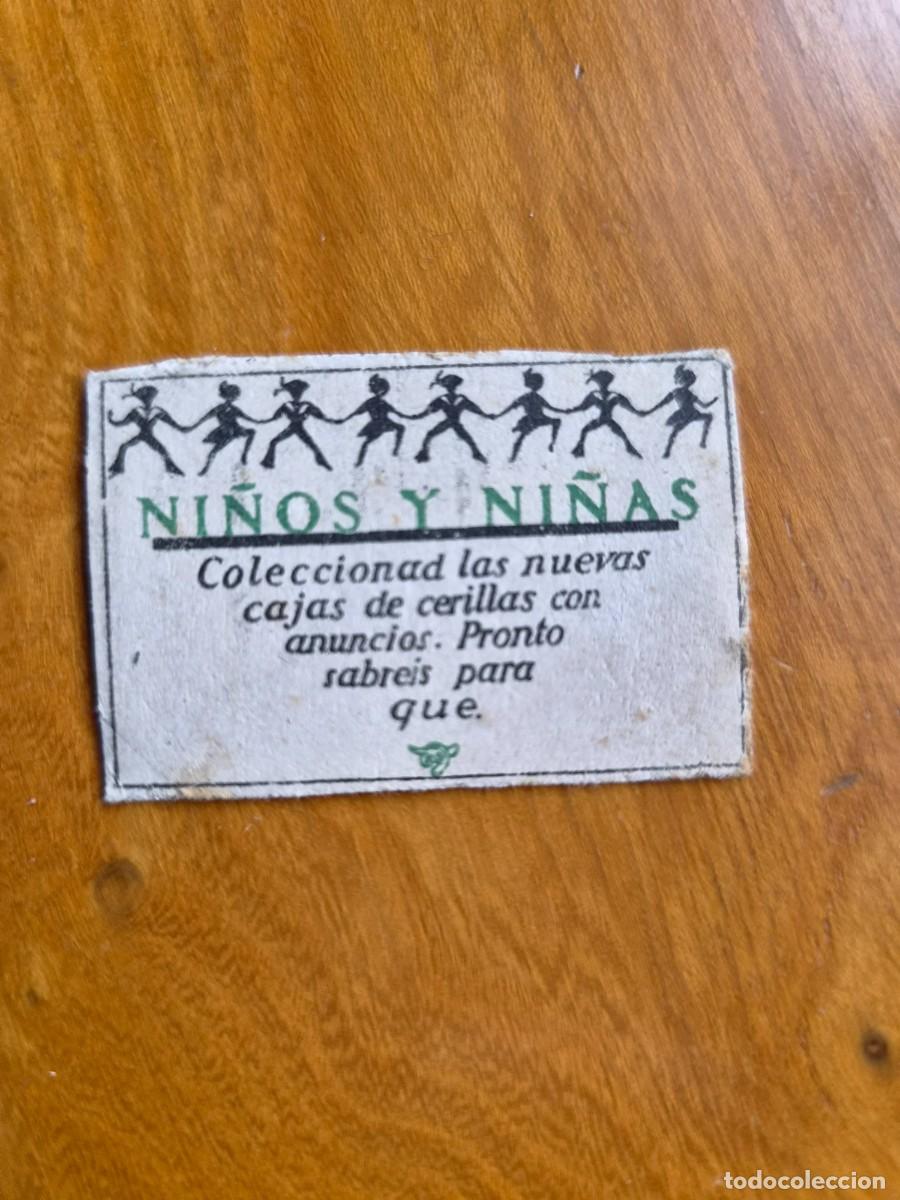 Cajas de cerillas: ANTIGUO CROMO PUBLICITARIO CAJAS CERRILLAS A&Ntilde;OS 20