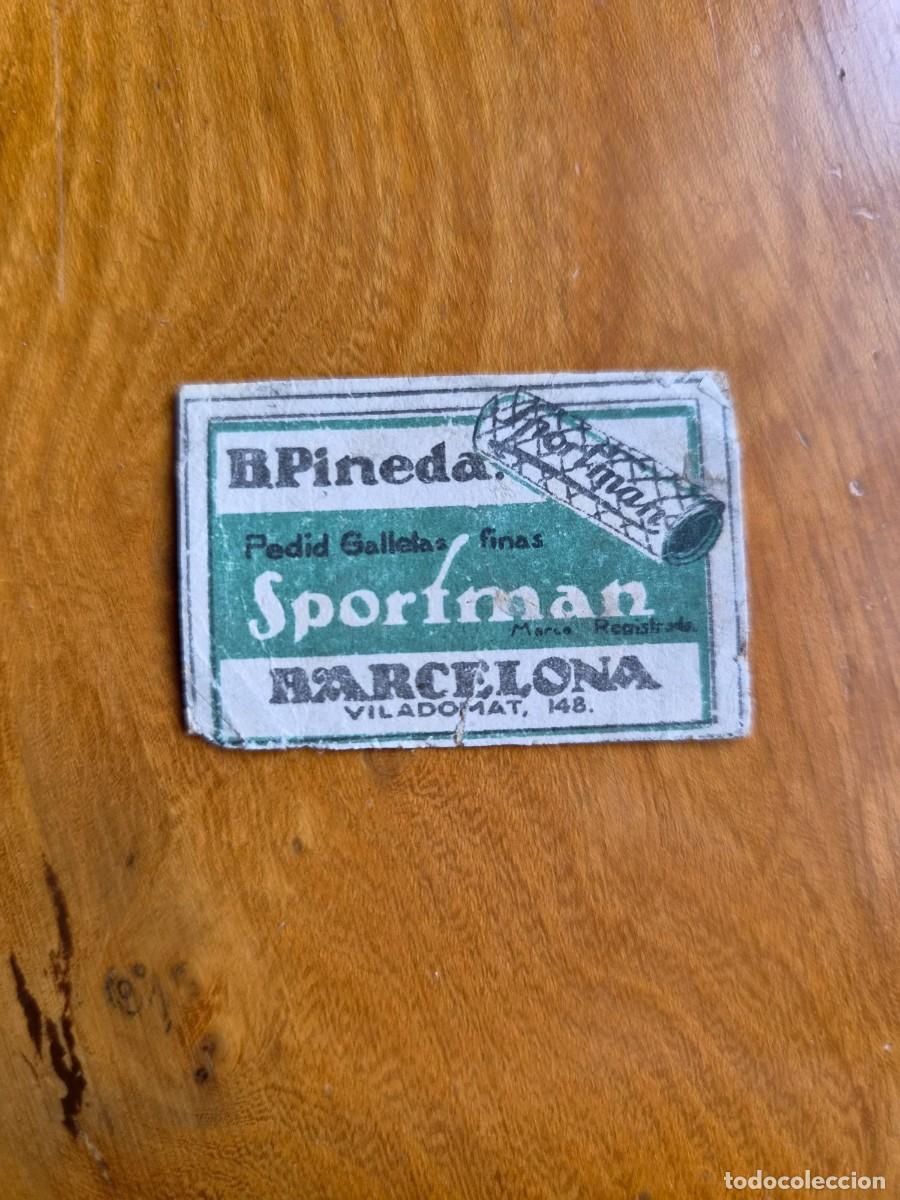 Cajas de cerillas: B. PINEDA - SPORTMAN - ANTIGUO CROMO PUBLICITARIO CAJAS CERRILLAS A&Ntilde;OS 20
