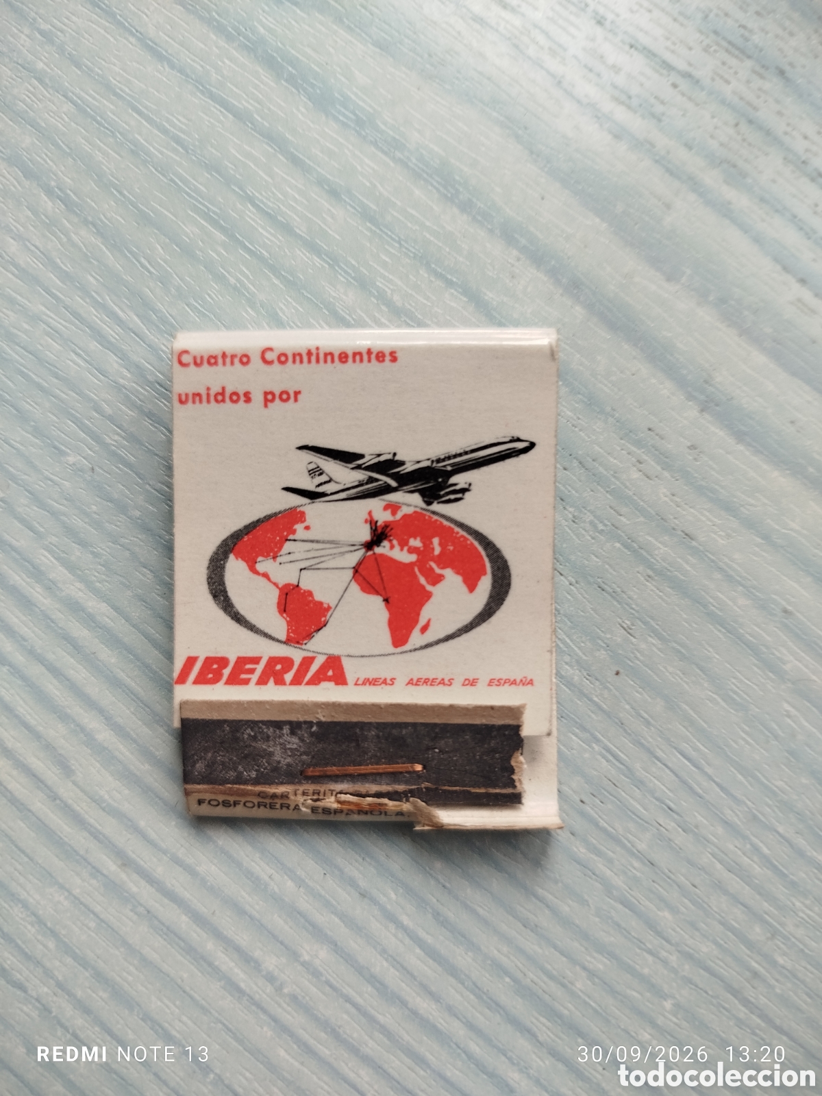 Cajas de cerillas: Caja cerillas aerol&iacute;neas iberia