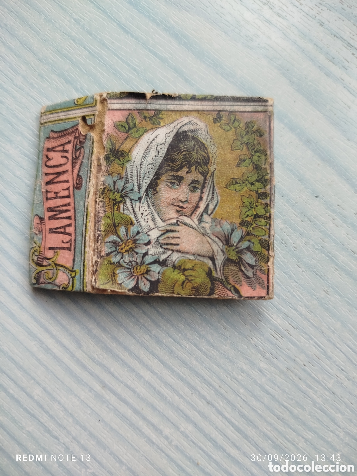 Cajas de cerillas: Antigua caja cerillas la flamenca a&ntilde;os 30 o 30