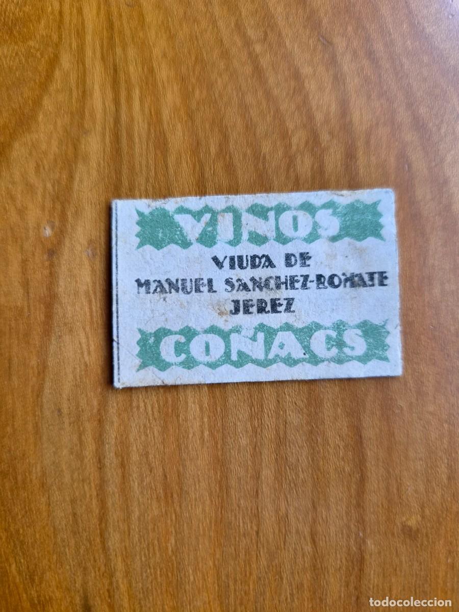 Cajas de cerillas: ANTIGUO CROMO PUBLICITARIO CAJAS CERRILLAS A&Ntilde;OS 20 - VINOS CO&Ntilde;ACS