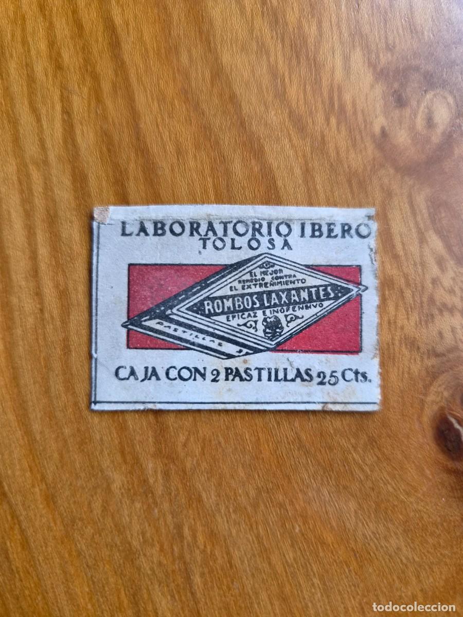 Cajas de cerillas: ANTIGUO CROMO PUBLICITARIO CAJAS CERRILLAS A&Ntilde;OS 20 - LABORATORIO IBERO