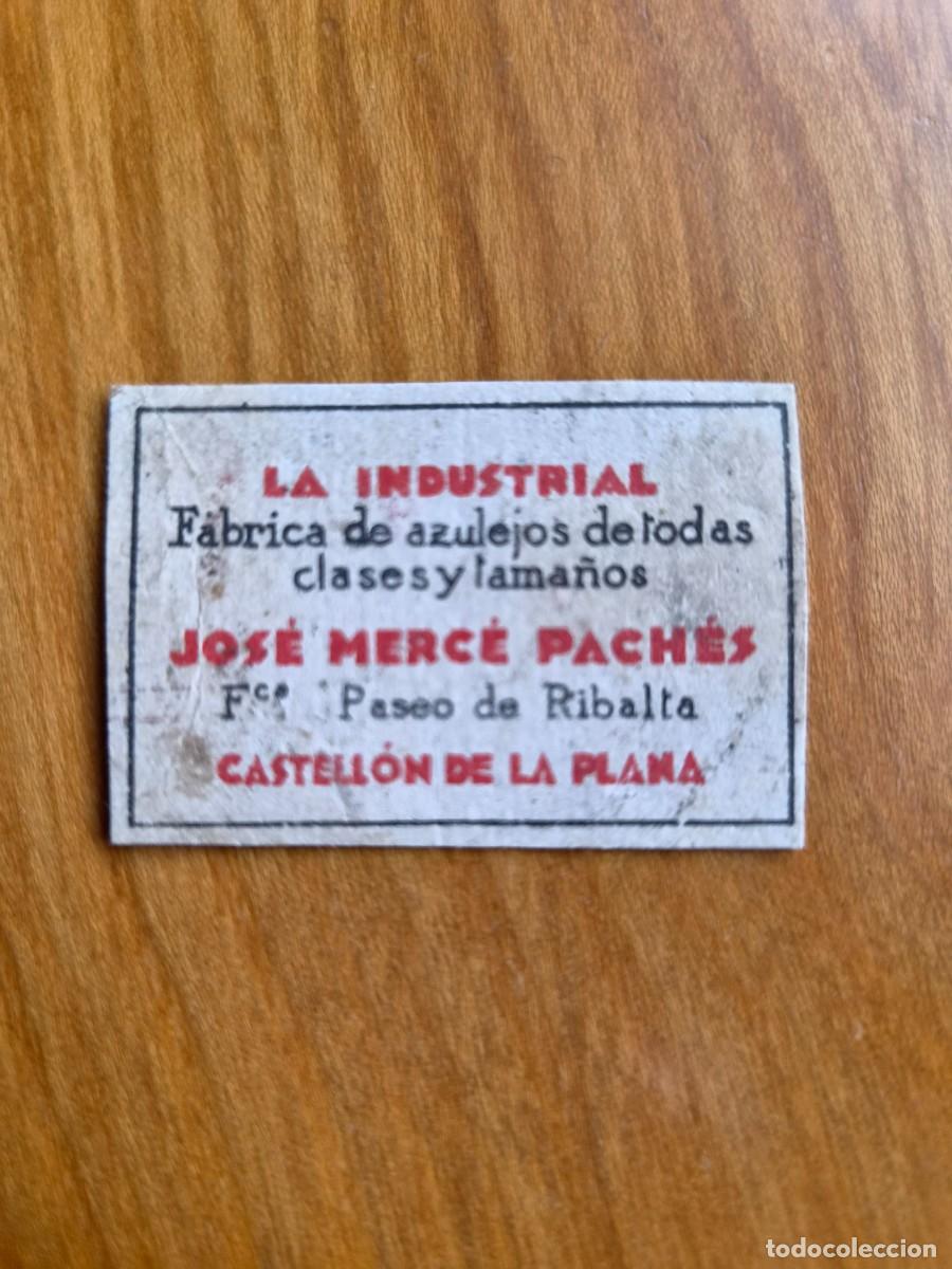 Cajas de cerillas: ANTIGUO CROMO PUBLICITARIO CAJAS CERRILLAS A&Ntilde;OS 20 - LA INDUSTRIAL