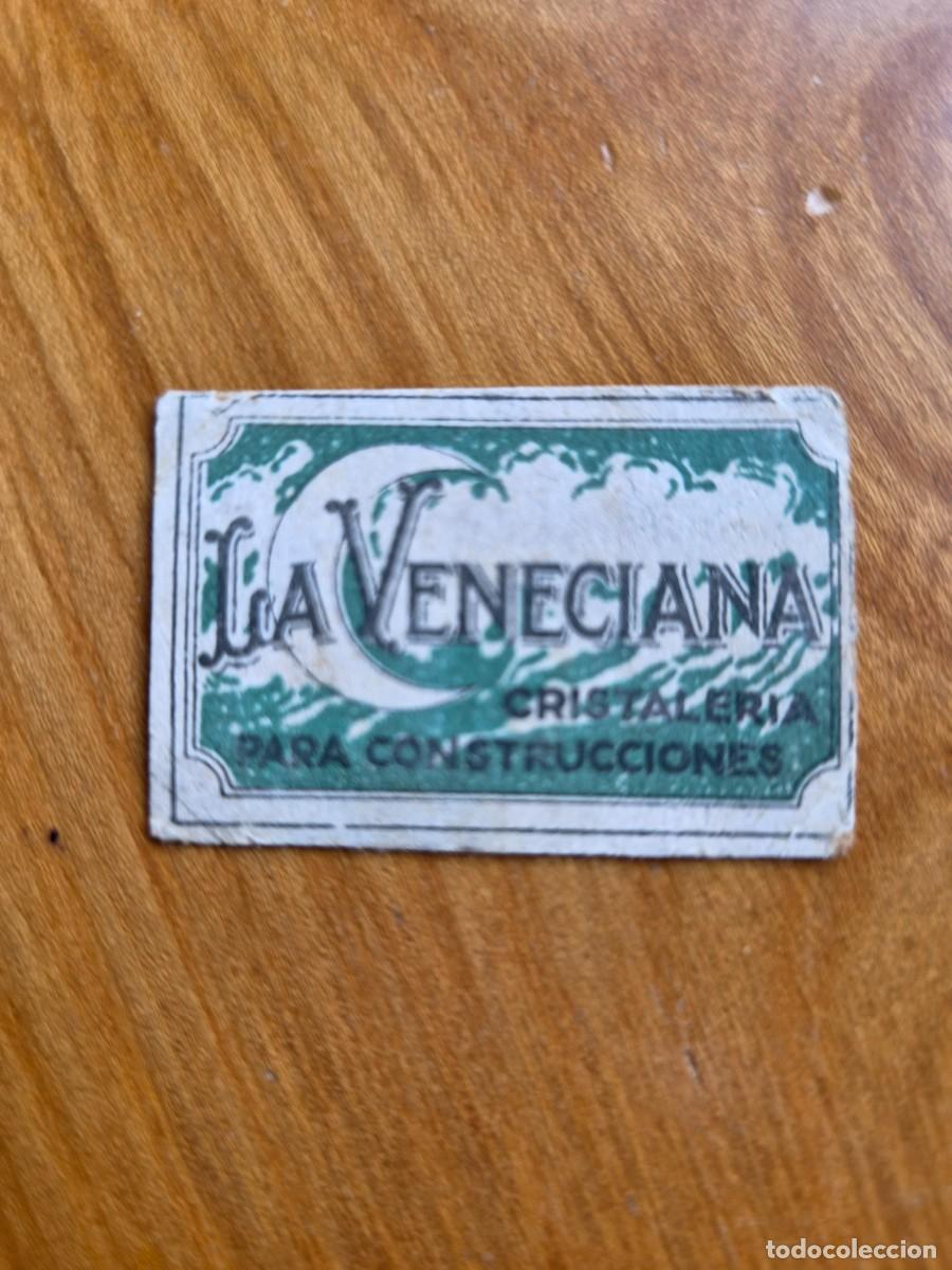 Cajas de cerillas: ANTIGUO CROMO PUBLICITARIO CAJAS CERRILLAS A&Ntilde;OS 20 - LA VENECIANA