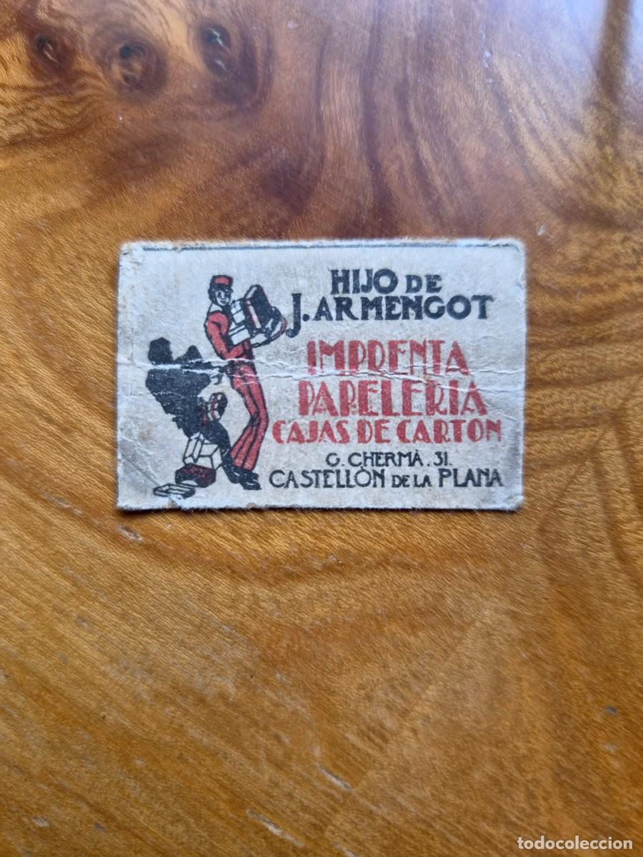 Cajas de cerillas: ANTIGUO CROMO PUBLICITARIO CAJAS CERRILLAS A&Ntilde;OS 20 - Hijo de J. ARMENGOT