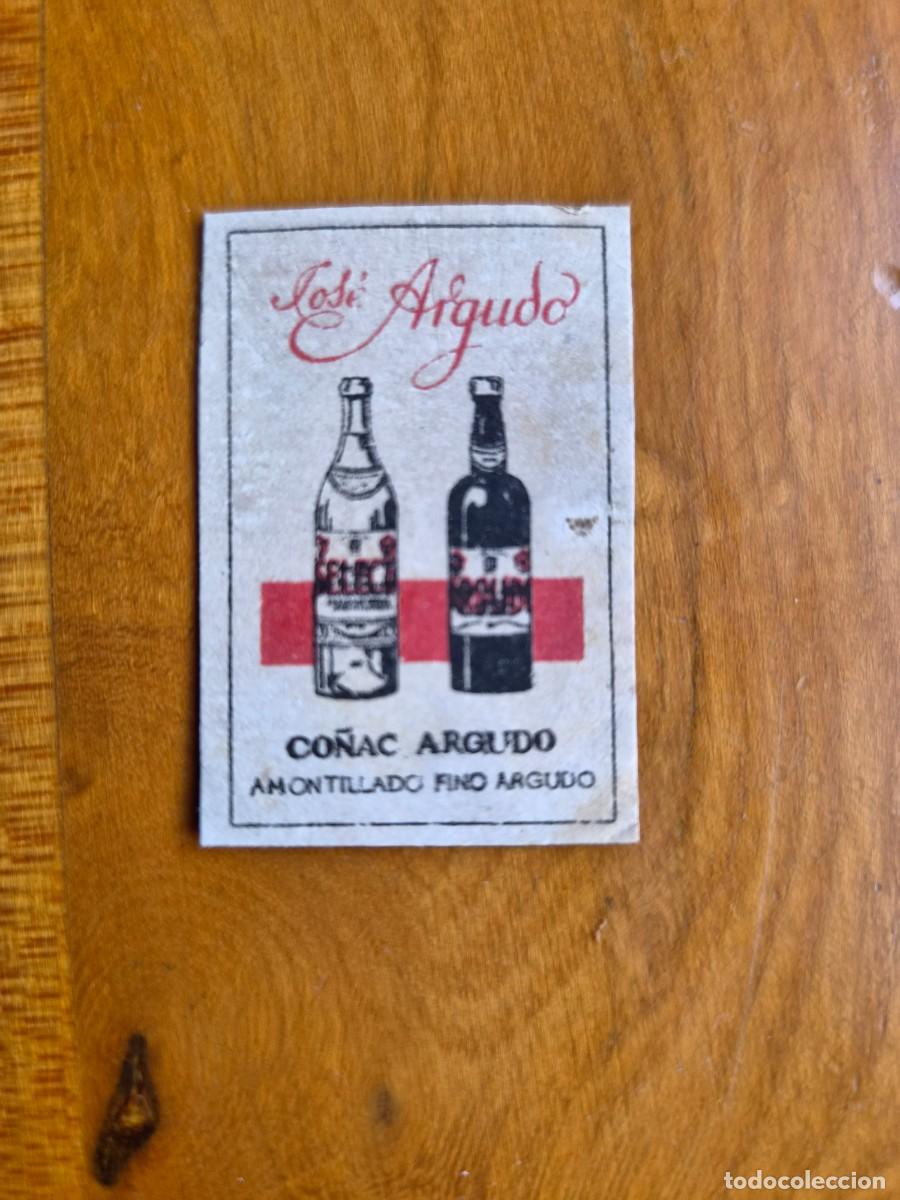 Cajas de cerillas: ANTIGUO CROMO PUBLICITARIO CAJAS CERRILLAS A&Ntilde;OS 20 - CO&Ntilde;AC ARGUDO