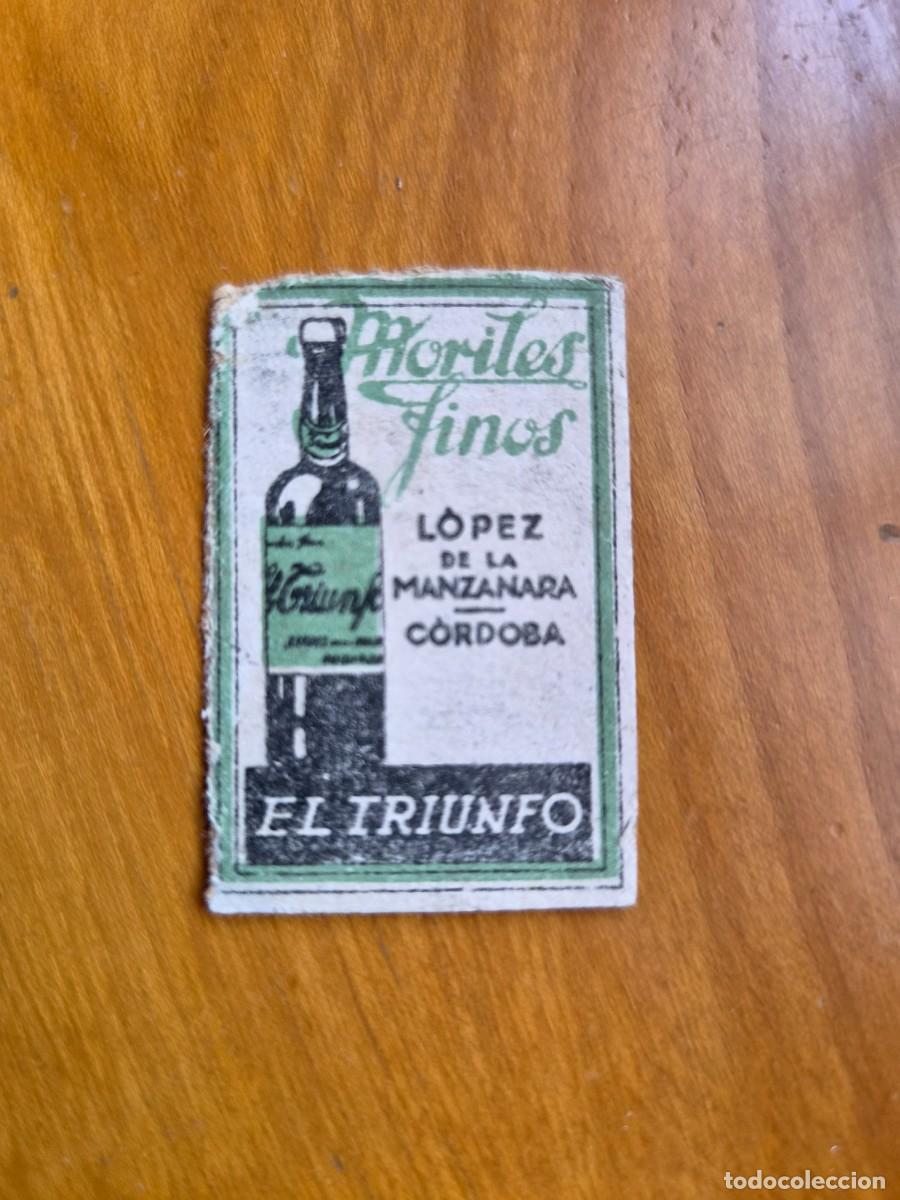 Cajas de cerillas: ANTIGUO CROMO PUBLICITARIO CAJAS CERRILLAS A&Ntilde;OS 20 - EL TRIUNFO