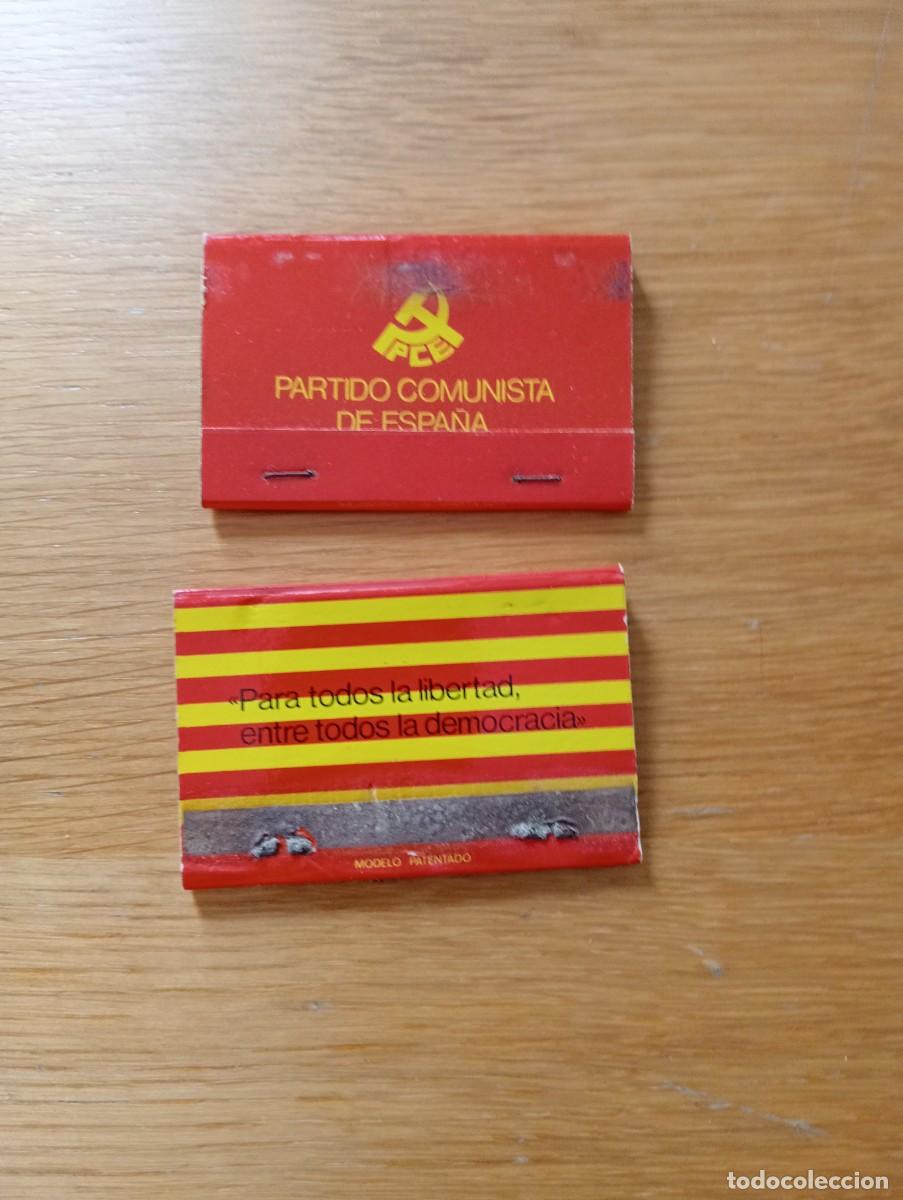 Matchboxes: LOTE CON DOS CAJAS DE CERILLAS DEL PARTIDO COMUNISTA DE ESPA&Ntilde;A. SIN EMPEZAR.