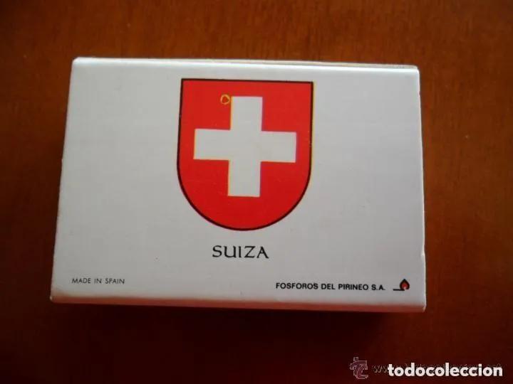 Matchboxes: CAJA DE CERILLAS COLECCI&Oacute;N PA&Iacute;SES SUIZA