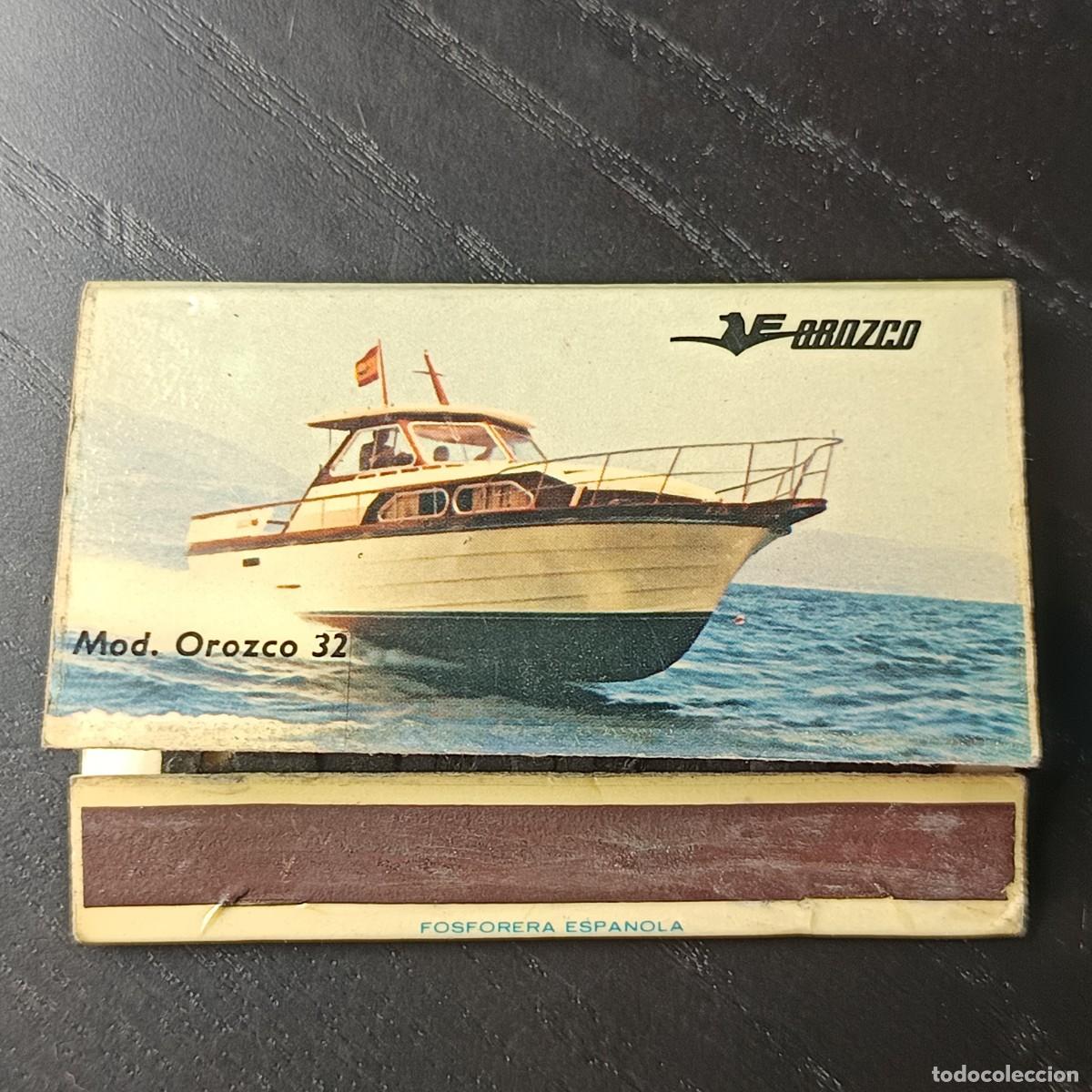 Cajas de cerillas: Caja de cerillas publicitaria Astilleros Orozco S.A. Altea Alicante a&ntilde;os 60‑70