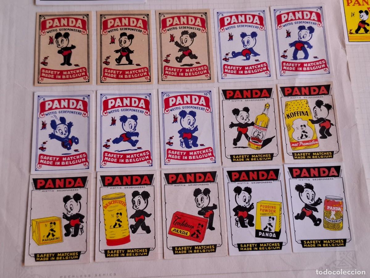 Matchboxes: BELGICA - PANDA - COLECCION DE LAMINAS DE CAJAS DE CERILLAS ANTIGUAS