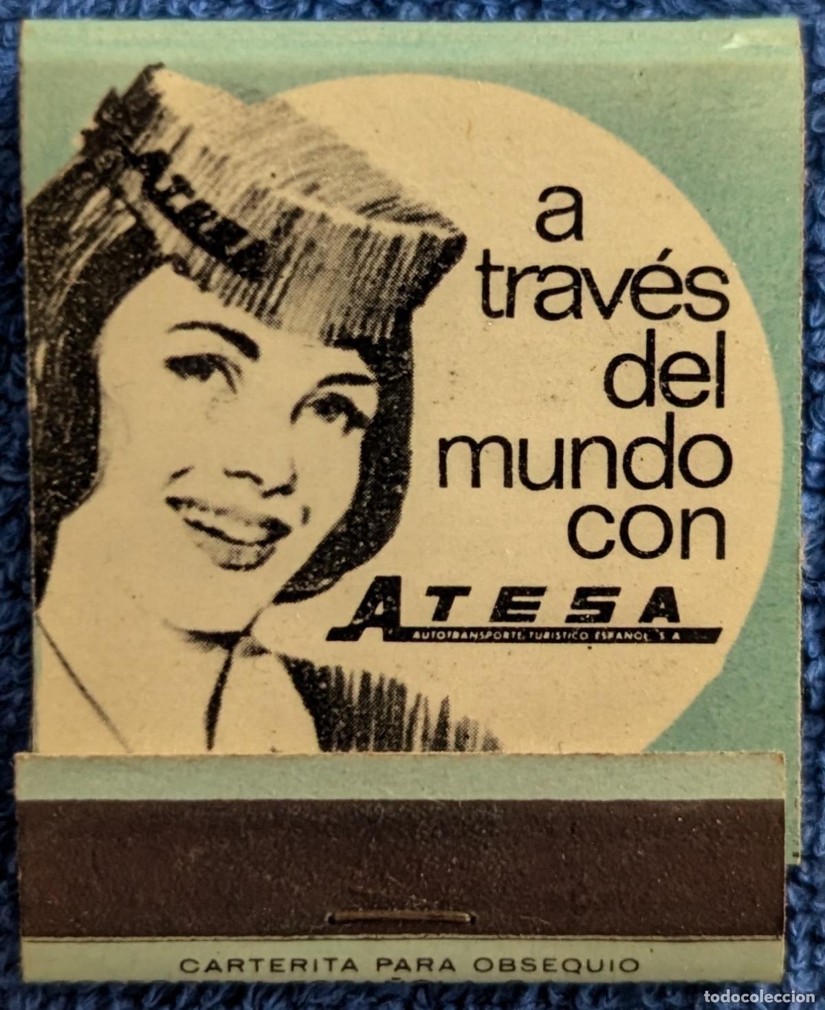 Cajas de cerillas: Antigua cajetilla de cerillas con f&oacute;sforos - Atesa