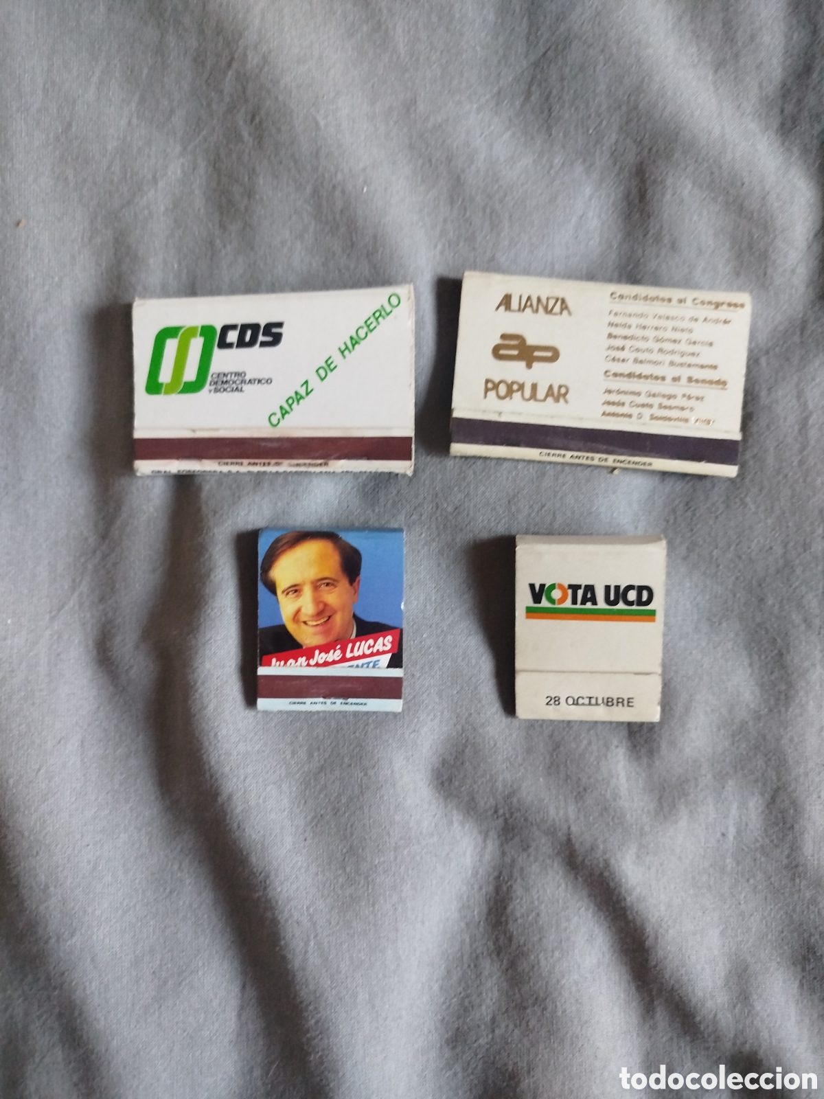Cajas de cerillas: Lote cerillas politicas