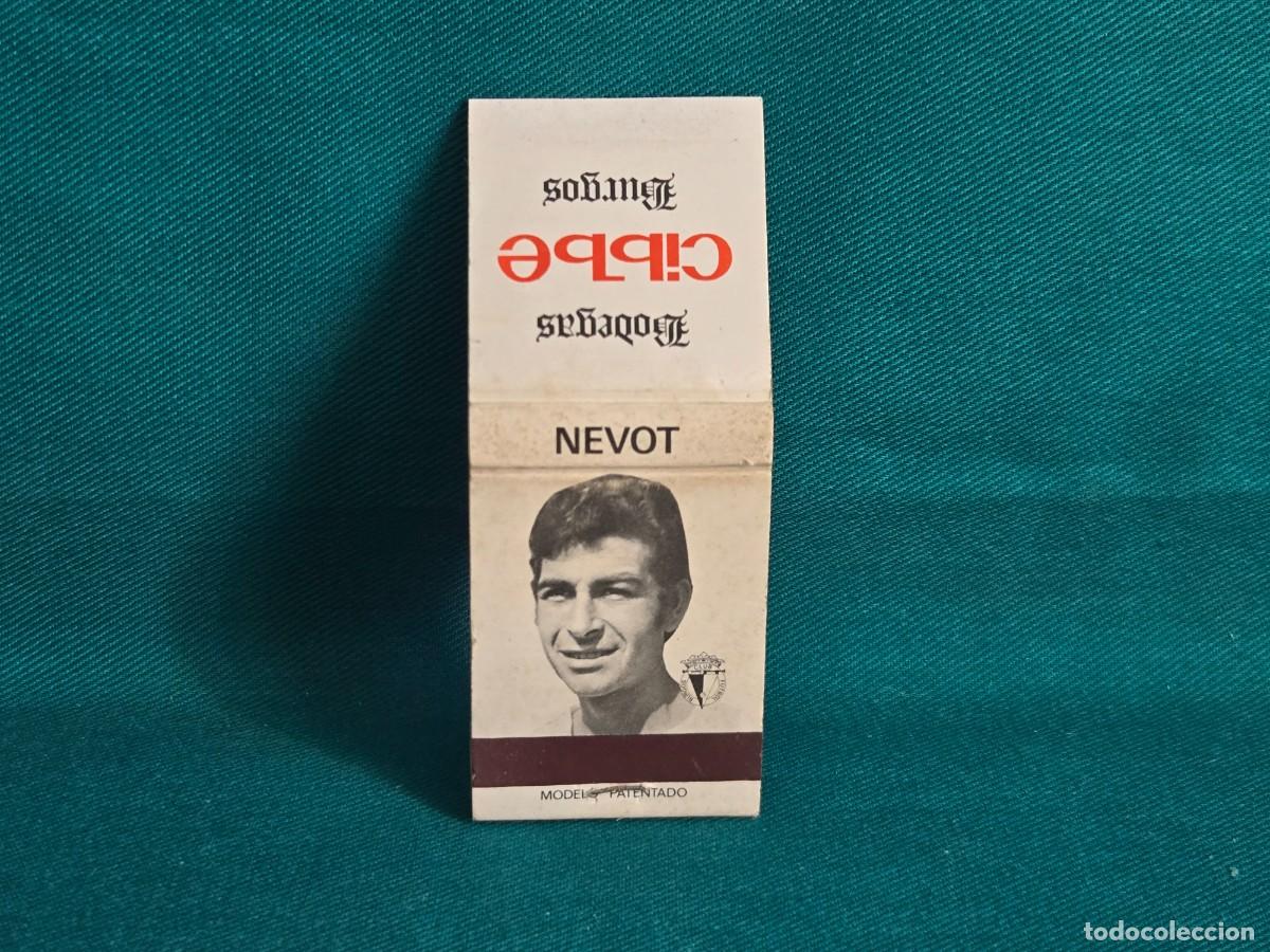 Cajas de cerillas: CAJA DE CERILLAS CON JUGADOR DEL BURGOS CLUB DE FUTBOL, TEMPORADA 1971-1972, NEVOT