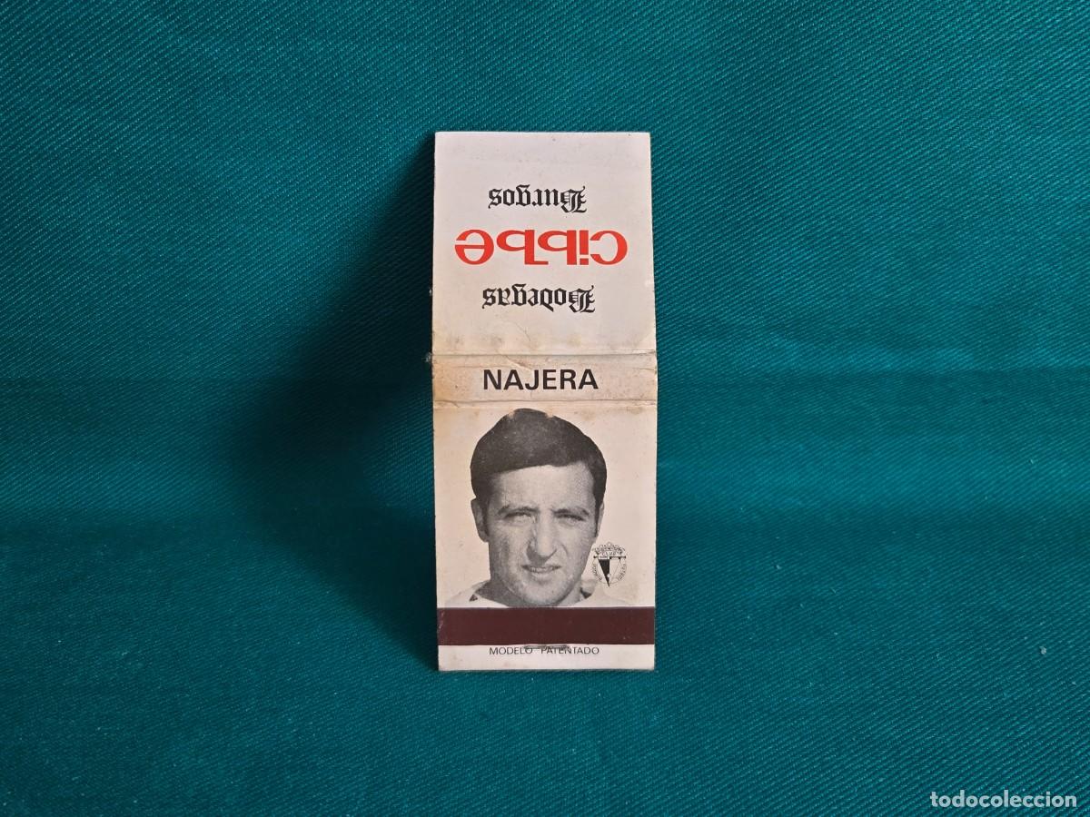 Cajas de cerillas: CAJA DE CERILLAS CON JUGADOR DEL BURGOS CLUB DE FUTBOL, TEMPORADA 1971-1972, NAJERA